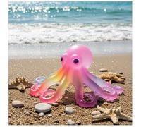 Colorful Marine Animal Statue, Funny Pool & Bathtub Floating Rainbow Duck, Marine Animal Figurine Ornaments, Sea-Themed Floating Decor for Home Bedroom Bathroom (Octopus)