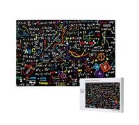 Colorful Math Formula Print,1000 Pieces Wooden Jigsaw Family Game Jigsaw Puzzles for Adults Teens Home Decor