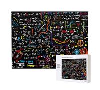 Colorful Math Formula Print,500 Pieces Wooden Jigsaw Family Game Jigsaw Puzzles for Adults Teens Home Decor