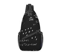Colorful Math Formula Sling Backpack Travel Crossbody Casual Chest Shoulder Bag Fashion Fanny Pack
