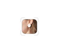 Colorful Matte Flower Stud Earrings for Women Minimalist Lightweight Boho Floral Acrylic Earring Summer Chic Flowers Dangle Drop Earrings Statement Flower Jewelry, L, Metal, No Gemstone