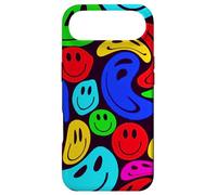 Colorful Melting Smile Faces Pattern Retro Abstract Design Case for iPhone Air