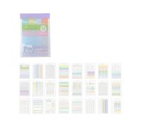 Colorful Memo Note Pad Adhesive Note Paper for Books Notebooks Journal Diaries and Bulletin Board Fridge Reminder Colorful Memo Record