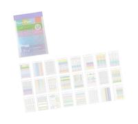 Colorful Memo Note Pad Adhesive Note Paper for Books Notebooks Journal Diaries and Bulletin Board Fridge Reminder Student Writing Set