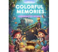 Colorful Memories - Underwater World: Underwater World Coloring Book for Kids Ages 4-8: Fun and Magical Ocean Adventure with Mermaids, Pirates, ... Turtles, Fish and More for Boys and Girls