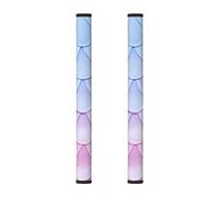 Colorful Mermaid 2Pcs Refrigerator Door Handle Covers, Cute Fish Scale Kitchen Appliance Handle Cover for Fridge Microwave Stove Oven Dishwasher Decor