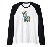 Colorful Mexican Alebrije Raglan Baseball Tee