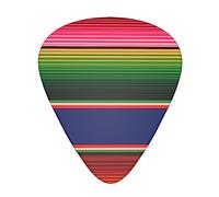Colorful Mexican Blanket Stripes Guitar pick Luxury Guitar Picks with Different Sizes Contain Thin, Medium & Thick Gauges for Acoustic and Electric Guitar
