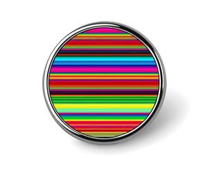 Colorful Mexican Stripes Button Pin 1 Inch, Personalized Metal Lapel Pins, Lightweight Round Brooch Pin, Elegant Button Badges, Funny Enamel Pins for Shirts Jackets Bags & Gift