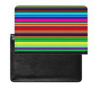 Colorful Mexican Stripes Passport Holder Cover Passport Cover Protector Essentials with Credit Card Slots Slim Travel Wallet Covers Documents Organizer Protector for Man&Women
