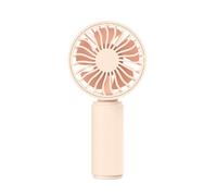Colorful Mini Fan Portable Small Fan USB Three Level Mute Suitable For Various People Quiet And Mute Outdoor Handheld Wind Adequate Cold Fan Home Office Bedroom Outdoor (Pink, 6.1x4.08x12.4cm)