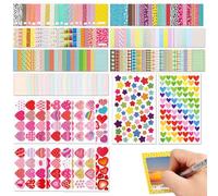 Colorful Mini Photo Frames, 146 PCS Stickers, Fun & Decorative Instant Films Sticker Colorful DIY Paper Photo Frame Stickers for Fujifilm Instax Mini 11 9 8 70 7s 90 26 Instant Camera