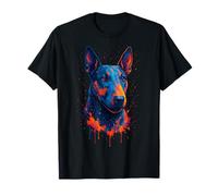 Colorful Miniature Bull Terrier T-Shirt
