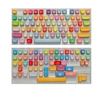 Colorful MOAs Profile Keycaps For Mechanical Keyboards 5 Surfaces Dyes Sublimated AntiFade PBTs Long Use Keycaps For Mechanical Keyboards