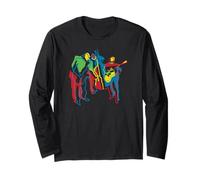 Colorful Modern Jazz Trio Abstract Long Sleeve T-Shirt