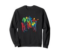 Colorful Modern Jazz Trio Abstract Sweatshirt