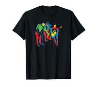 Colorful Modern Jazz Trio Abstract T-Shirt