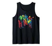 Colorful Modern Jazz Trio Abstract Tank Top