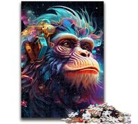 Colorful Monkey 1000 Piece Jigsaw Puzzles for Teenagers,Challenging Game Gifts for Is Ideal As A Gift for The Whole Family (50x75cm)