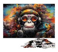Colorful Monkey 1000Pc Adults Jigsaw Puzzle Jigsaw Puzzles Relaxing Entertainment, Home Decor 50x75CM/19.68x29.52inch