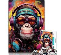 Colorful Monkey 2000 Piece Jigsaw Puzzle for Adults And Teenagers,Toys Educational Games Stress Relieving Suitable for Desktop Decoration 70x100cm