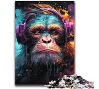Colorful Monkey Jigsaw Puzzles for Adults Teenagers Jigsaws Puzzle,Challenging To Complete But Fun And Humorous Birthday Present,Gifts,Wall Art (70X100cm)