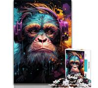 Colorful Monkey Jigsaw Puzzles for Teenagers 2000 Piece,Learning Educational Toys Family Games Birthday Present,Gifts 70x100cm