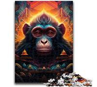 Colorful Monkey JigsawPuzzle 1000 Pieces for Adults,Challenging Game And Family Play for Is Ideal As A Gift for The Whole Family (38x26cm)