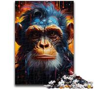 Colorful Monkey Jigsaws Puzzles 1000 Pieces for Adults Gifts,Decompressing Intellectual Educational Toy Great Gifts And Toys (38x26cm)