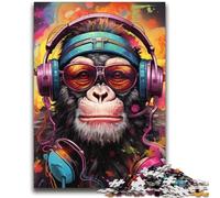 Colorful Monkey Jigsaws Puzzles 2000 Pieces for Adults Gifts,Brain Intelligence Challenge Addictive Toys for Home Decoration (70X100cm)