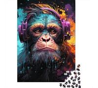 Colorful Monkey Puzzles for Adults 1000 Pieces Puzzles for Adults & Teenager Age 12 Years Up Christmas Eve Gifts 1000pcs (38x26cm)