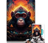 Colorful Monkey Puzzles for Teenagers Teens 2000pc Puzzle,Brain Teaser Game Wall Decoration Unique Birthday And Xmas Gifts 70x100cm