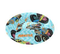 Colorful Monsters Truck Fire Blue Wave Pet Dog Beds Removable & Washable Dog Cave Bed for Medium Size Pets Supplies XS