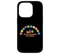 Colorful Montessori Education Play Is The Work Of A Child Case for iPhone 14 Pro