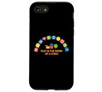 Colorful Montessori Education Play Is The Work Of A Child Case for iPhone SE (2020) / 7/8