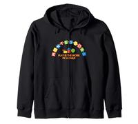Colorful Montessori Education Play Is The Work Of A Child Zip Hoodie