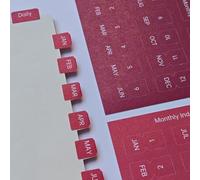Colorful Monthly Separator Tabs Calendar Stickers for Study Notes, Reports, Manuals, Binders, Journals, Project Portfolios (Pure)