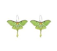 Colorful moth butterfly print acrylic earrings cute insect hoop dangle earrings fashion hanging jewelry jewelry for women