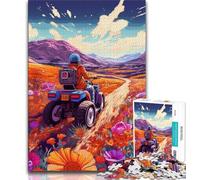 Colorful Motorcycles 1000 Piece Jigsaw Puzzles for Teenagers Gifts,Educational Games Home Decoration Deal As Gifts for The Whole Family (38x26cm)