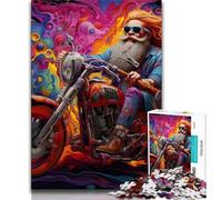 Colorful Motorcycles Jigsaw Puzzles for Teenagers 1000 Jigsaws,Challenging Game And Family Play Wall Decoration Unique Birthday And Xmas Gifts (38x26cm)
