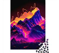 Colorful Mountain2 Jigsaw Puzzle Adult 1000 Pieces Classic Puzzle Wooden Jigsaw Puzzle Wall Art Unique Toys Gift 1000pcs (75x50cm)