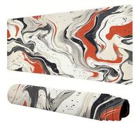 Colorful Mouse Mat Abstract Desk Mat 900x400x3mm Mouse Pad Large, Waterproof Mousepad with Stitched Edges and Non-Slip Rubber Base Mousemat, Desk Accessories for Men, Work From Home Essentials J1-707