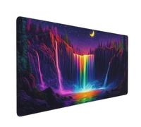 Colorful Mouse Mat xxl Gaming Mouse Pad 1200x400 mm non Slip Desk Mat, Fall Extended Large Mousepad Waterproof & Durable & Stitched Edges Keyboard Mat for Home, Office, Gaming Room (48x16 Inch) 2S-974