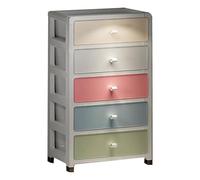 Colorful Multi-Layer 3-Drawer Storage Chest, Lightweight Bedside Unit, Versatile nizer for Bedroom & Entryway, Ideal Clothes & Accessories Storage Solution