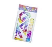 Colorful Multi Purpose Measuring Scale for Students Artists Crafting Drawing Flexible Soft and Rigid Ruler Design Use with Flexible Straight Edges and Tear-Resistant Design