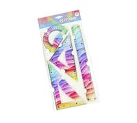Colorful Multi Purpose Measuring Scale for Students Artists Crafting Drawing Flexible Soft and Rigid Ruler Design Use with Flexible Straight Edges and Tear-Resistant Design