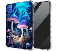 Colorful Mushrooms Clear Case for 6" All New Kindle 10th Generation 2019 Release,Transparent Ultra-Thin Soft TPU Anti-Slip Shockproof Protection Cover for Kindle Signature E-Reader