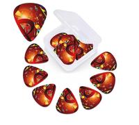 Colorful Music Clef Print Guitar Pick 12 Pack With Guitar Pick Case Guitar Plectrums Pick 0.46mm 0.96mm 0.71mm Guitar Accessories For Bass Electric Acoustic Guitars Ukulele
