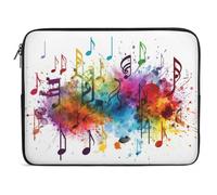 Colorful Music Laptop Sleeve 17inch Laptop Protective Case for Women Men Shockproof Computer Cover Portable Notebook Briefcases Computer Carrying Bag Lap Top Protector Compatible with Notebooks