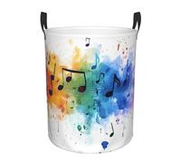 Colorful Music Laundry Basket Hamper Kids Storage Basket Toy Organizer Bin For Bedroom, Bathroom, College Dorms, Boys And Girls